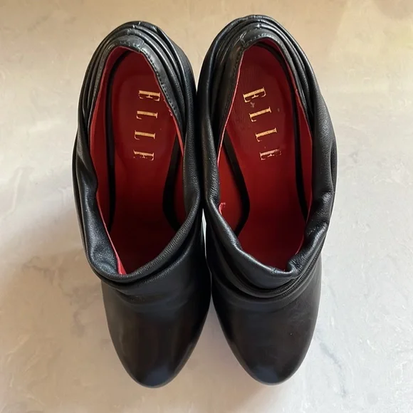 Elle black high-heeled booties - Picture 4 of 10